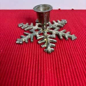 Restoration HardwareSilver Plated Snowflake Candle Holder
Made in India